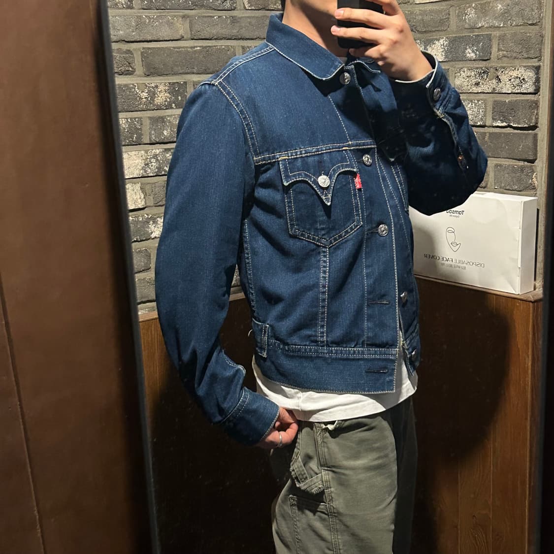 M) 리바이스 아이코닉 데님자켓 TYPE 1 진청 데님 청자켓 상품이미지9