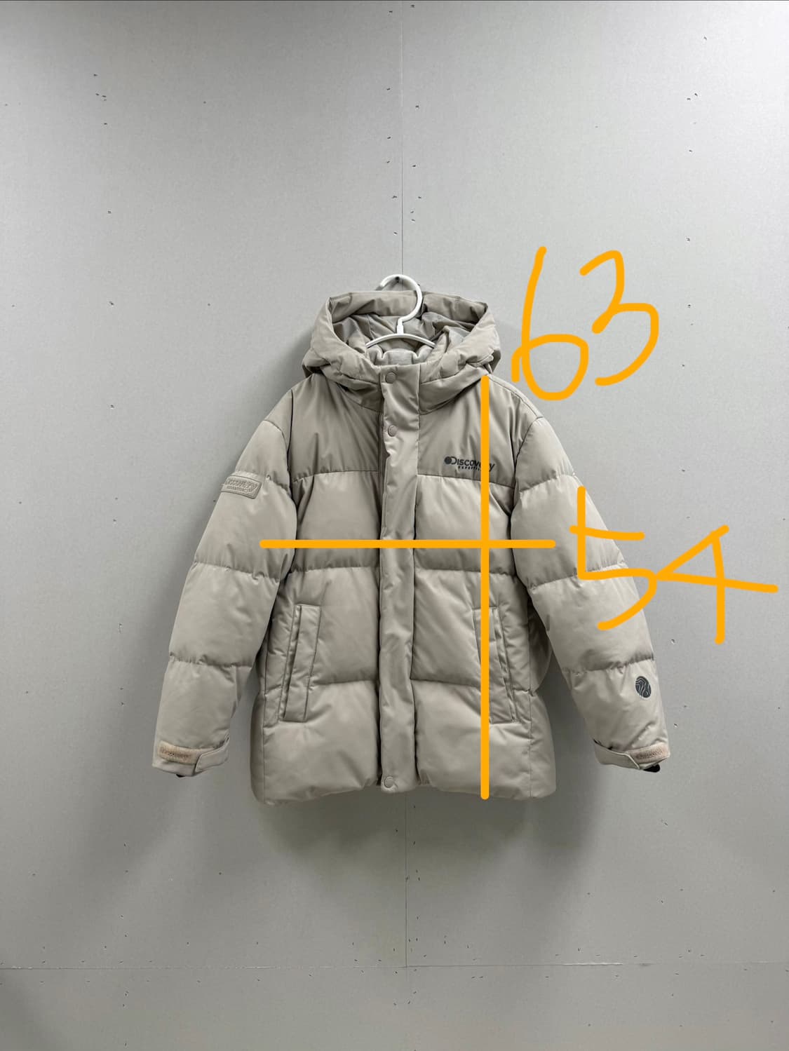 키즈 150 / 디스커버리 레스터G 구스다운 패딩 베이지 상품이미지2
