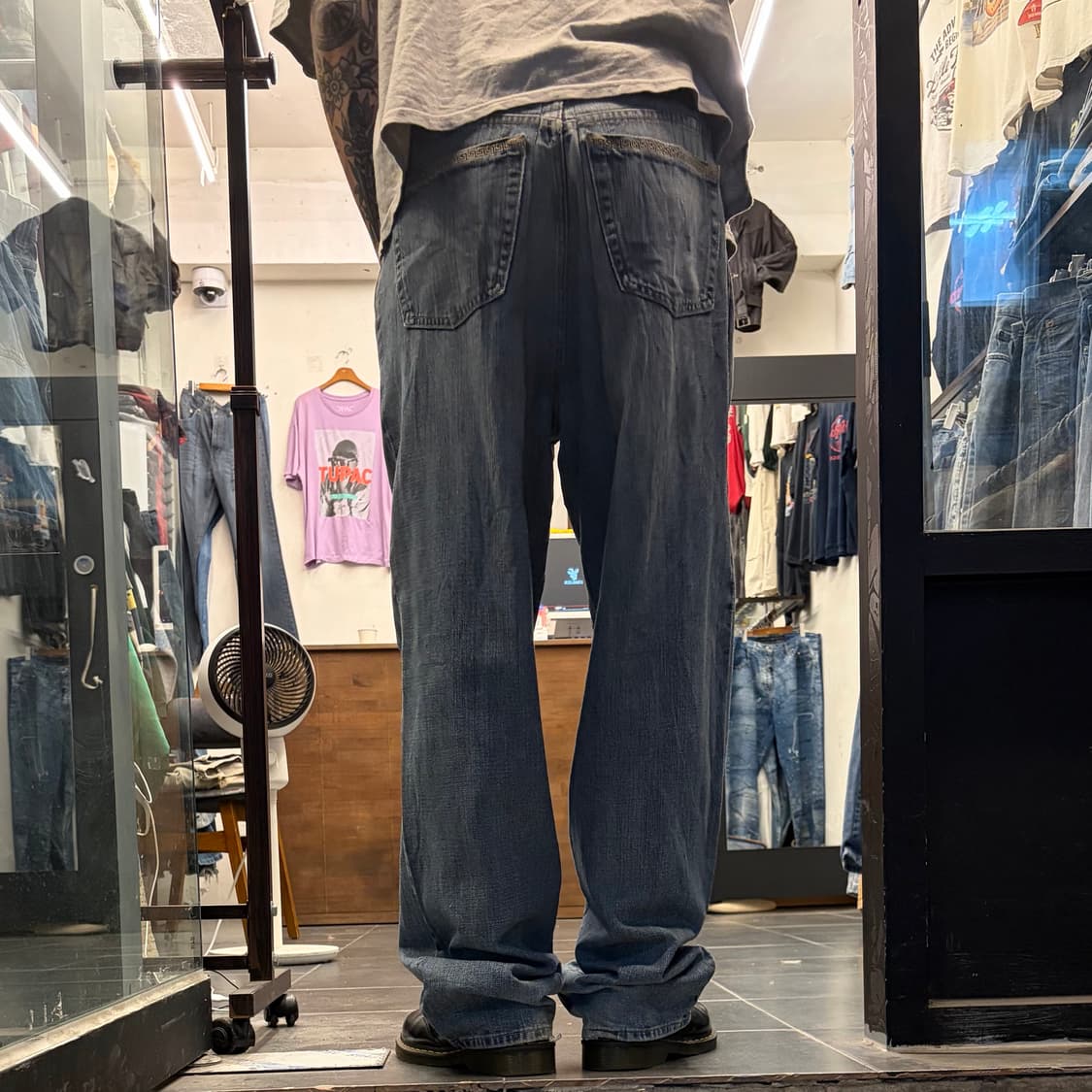 Versace 데님 워시드 힙합팬츠 상품이미지2