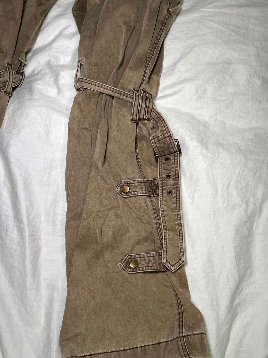 vintage khaki brown bondage cargo pants 상품이미지3