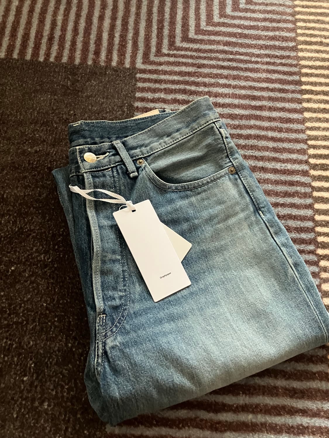 그라프페이퍼 / 와이드 스트레이트 셀비지 데님 / [1] 상품이미지5