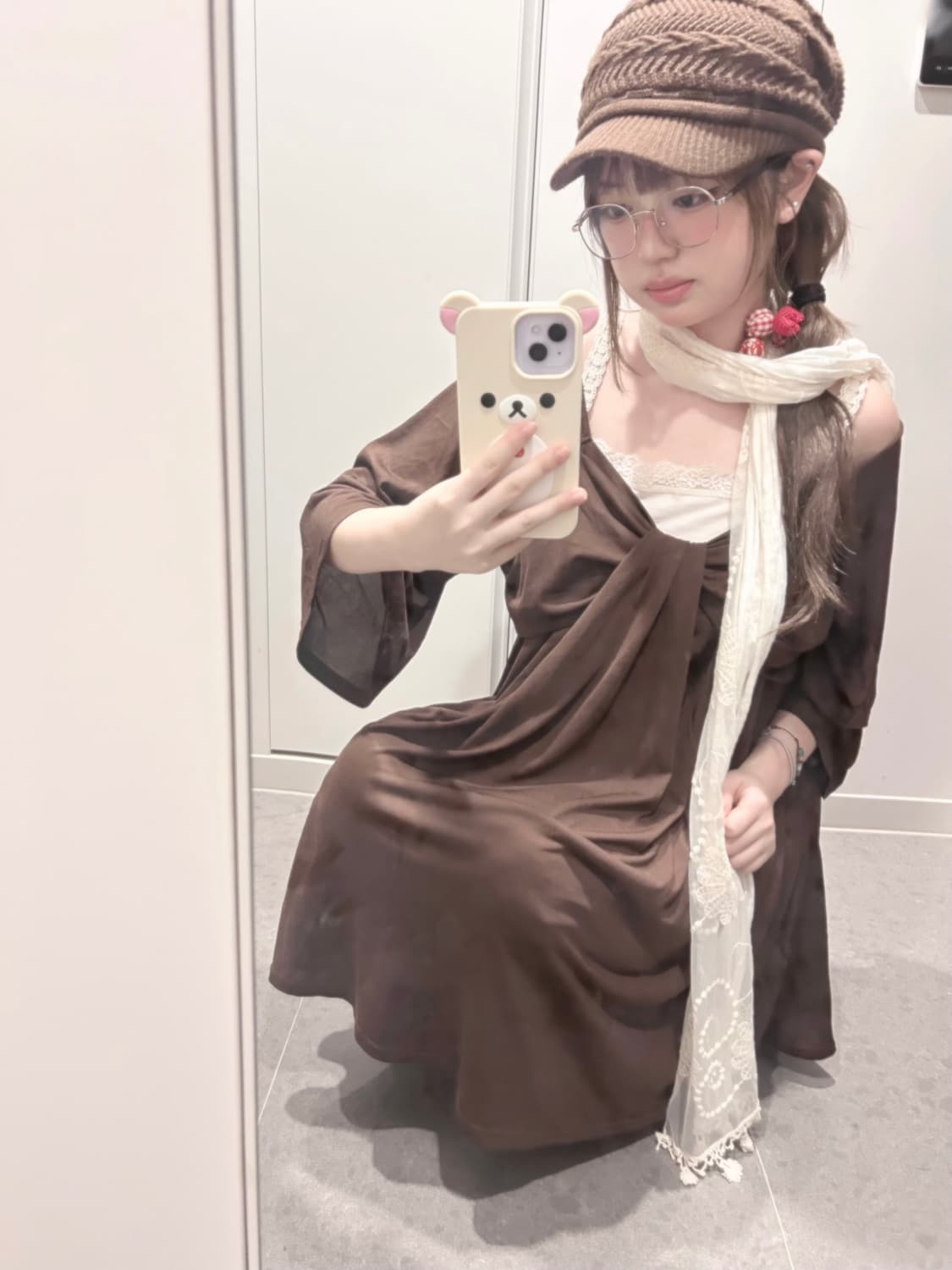 초코라떼 너드걸 코디 세트 모리걸 라떼갸루 하구미 상품이미지7