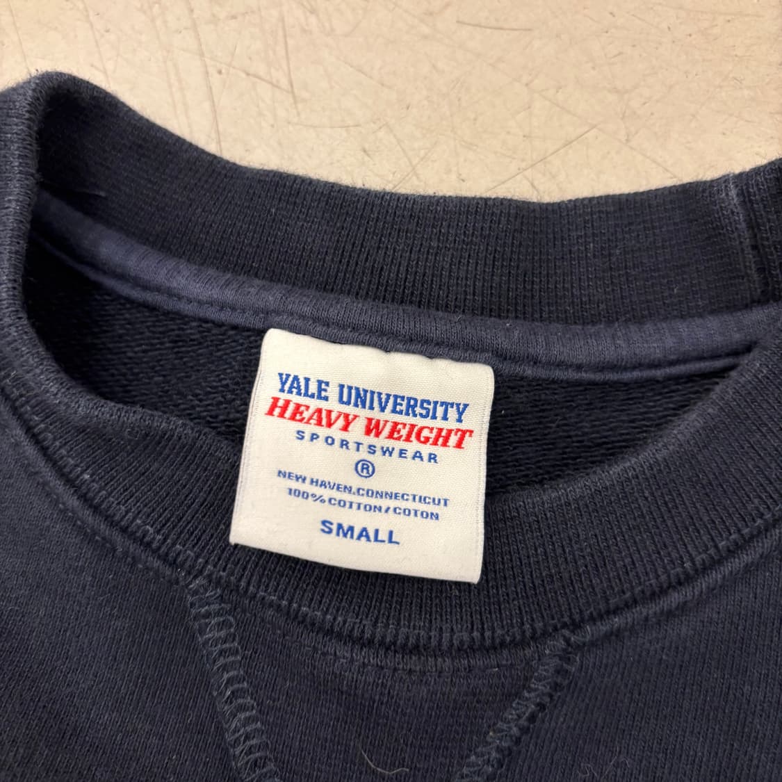 예일 테니스 헤비 스웻 네이비 맨투맨 상품이미지3