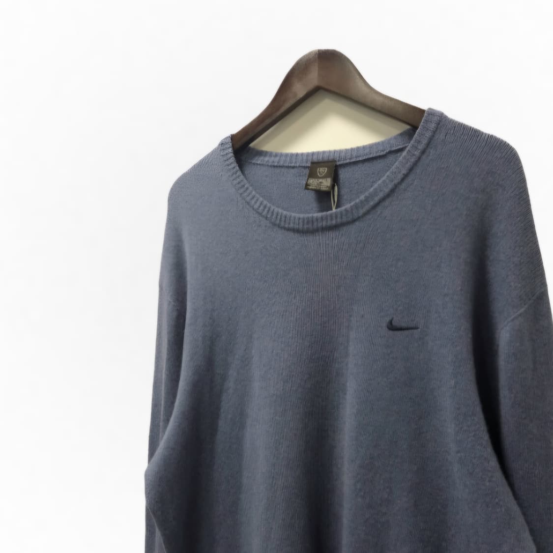 소라색 나이키 스몰 스우시 니트 XL 상품이미지5