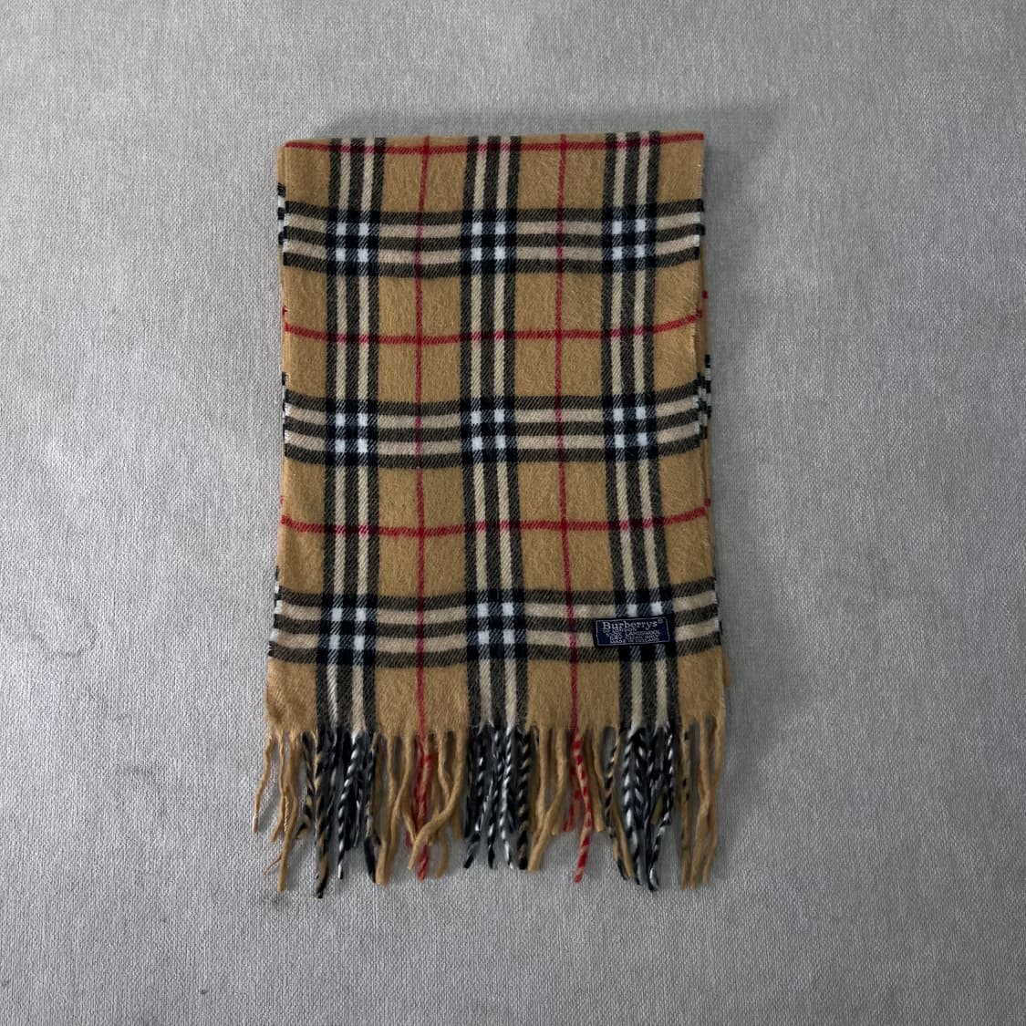 버버리 노바체크 램스울 베이지 머플러  상품이미지2