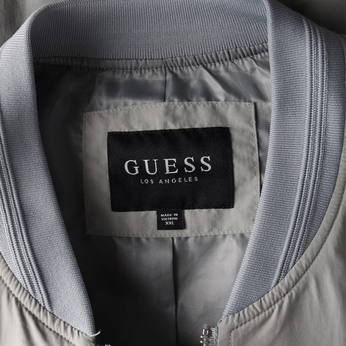 GUESS LA 삼각로고 미니멀 블루종 자켓 XXL 상품이미지6