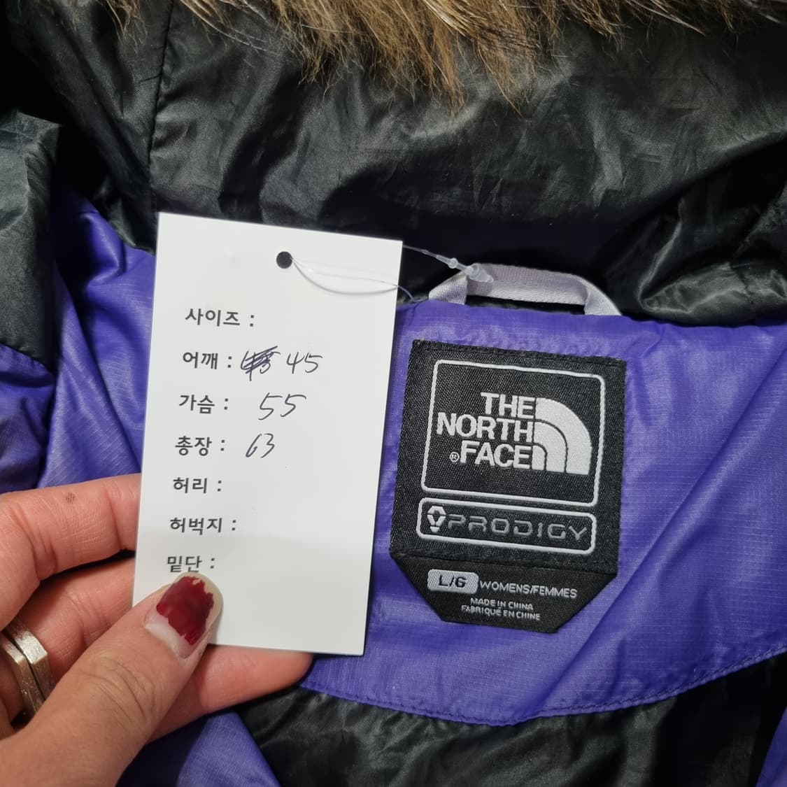 노스페이스 크롭 패딩  상품이미지3