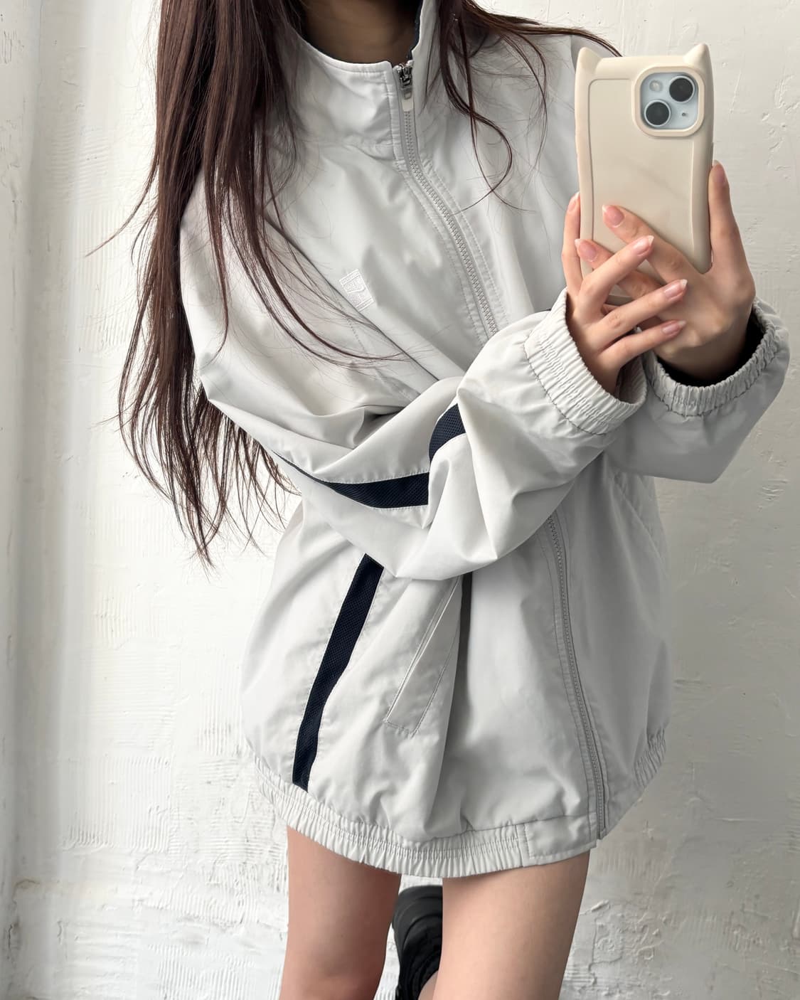 Nike 나이키 테니스로고 실버 바람막이 자켓 상품이미지2