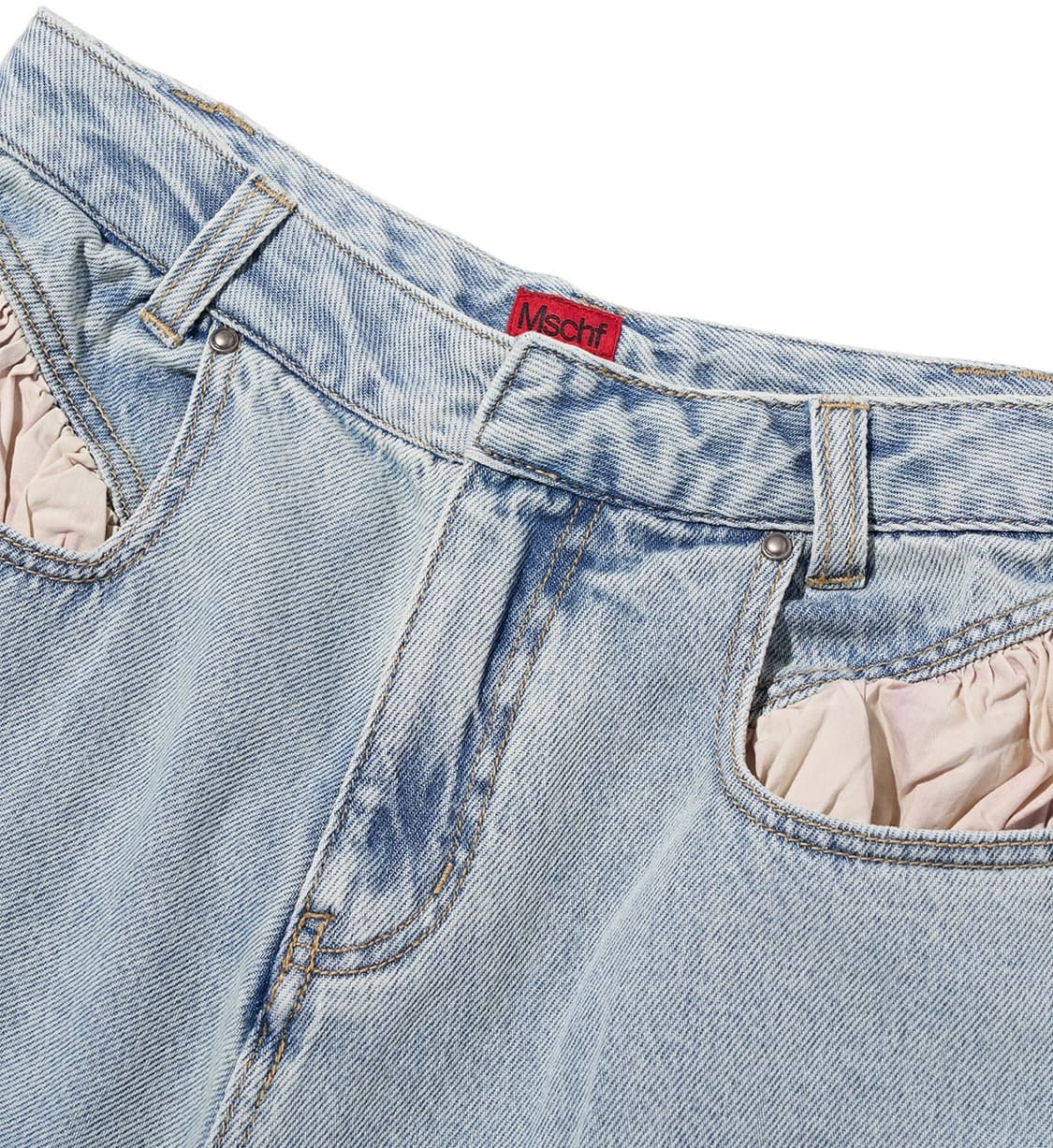미스치프 Lazy drop jean light blue M 상품이미지3
