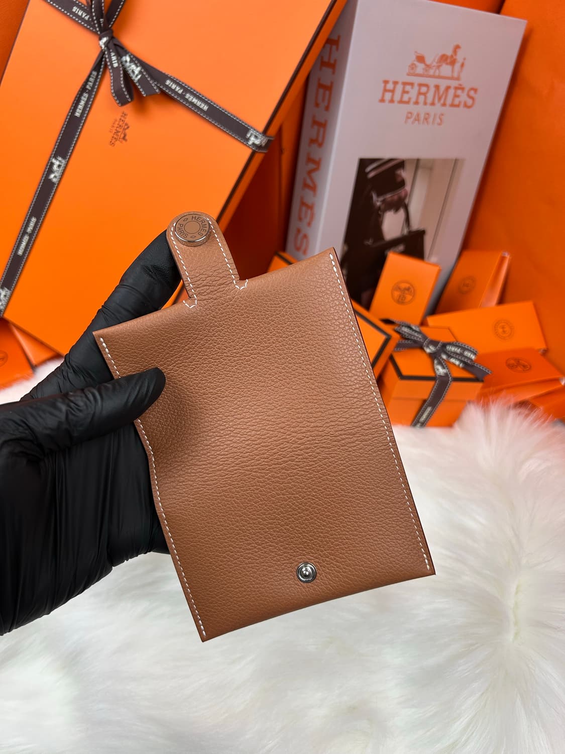 에르메스 RMS 에버컬러 골드 카드지갑 상품이미지4