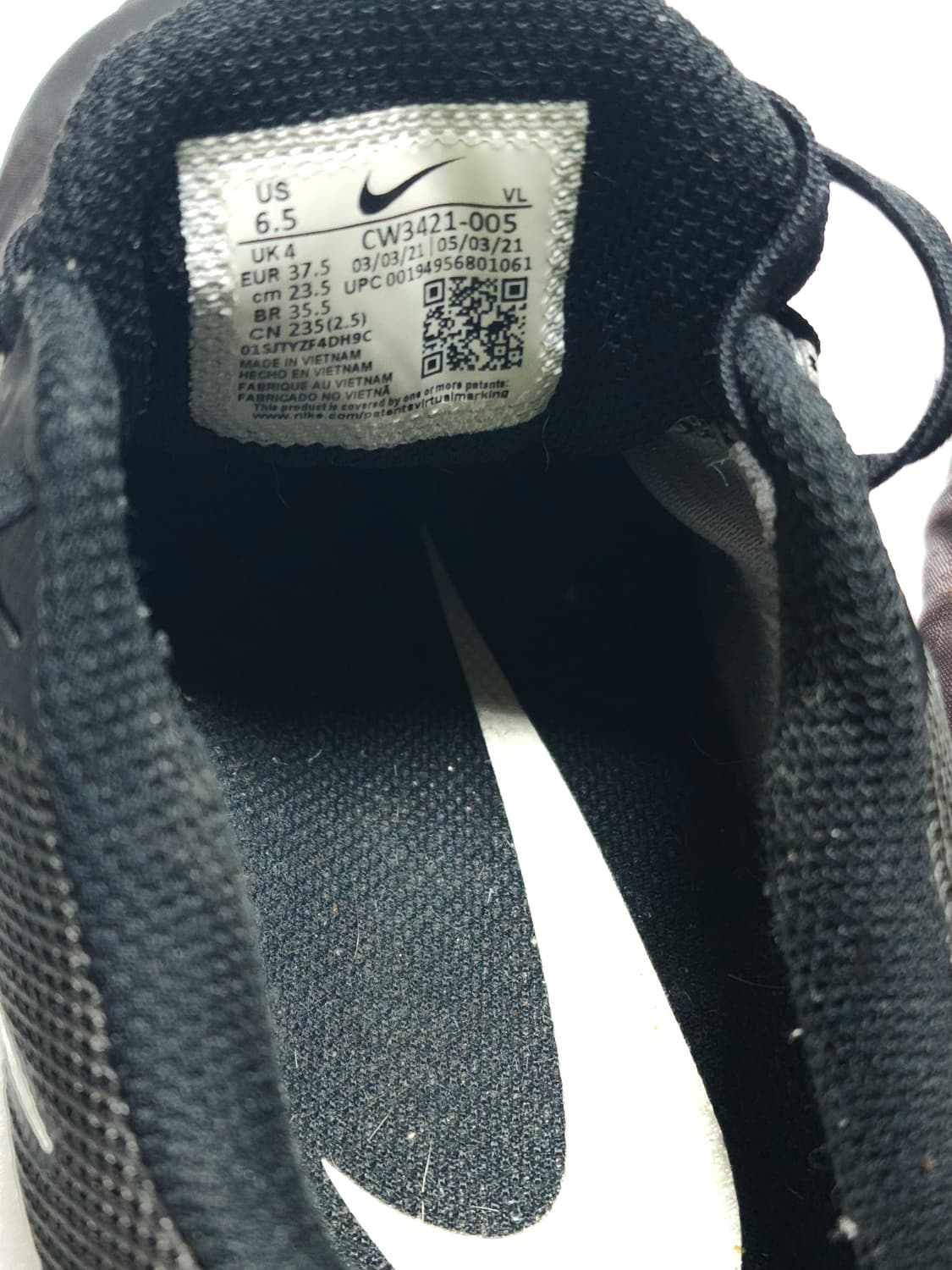 나이키 줌 윈플로 런닝화 블랙 235mm 상품이미지8