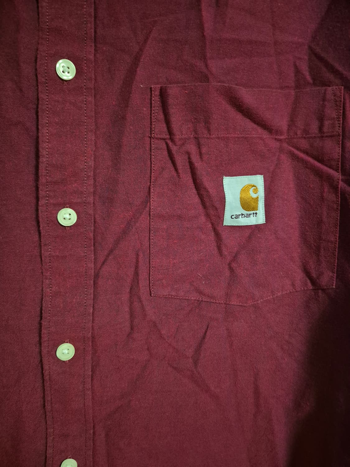 칼하트 셔츠 버건디 XXL 상품이미지3