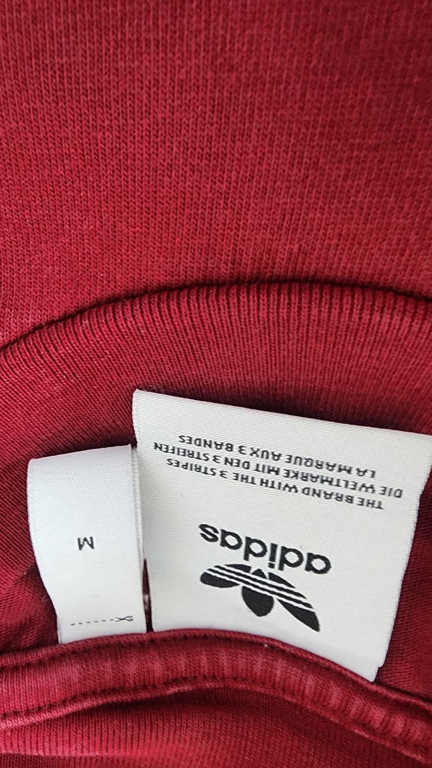 아디다스 버건디 반팔 티셔츠 M 상품이미지3