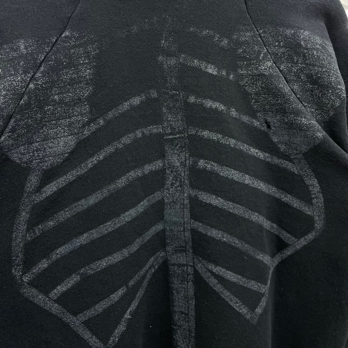 90s 프룻오브더룸 본 뼈 스컬 프린팅 스웻셔츠 맨투맨 상품이미지4