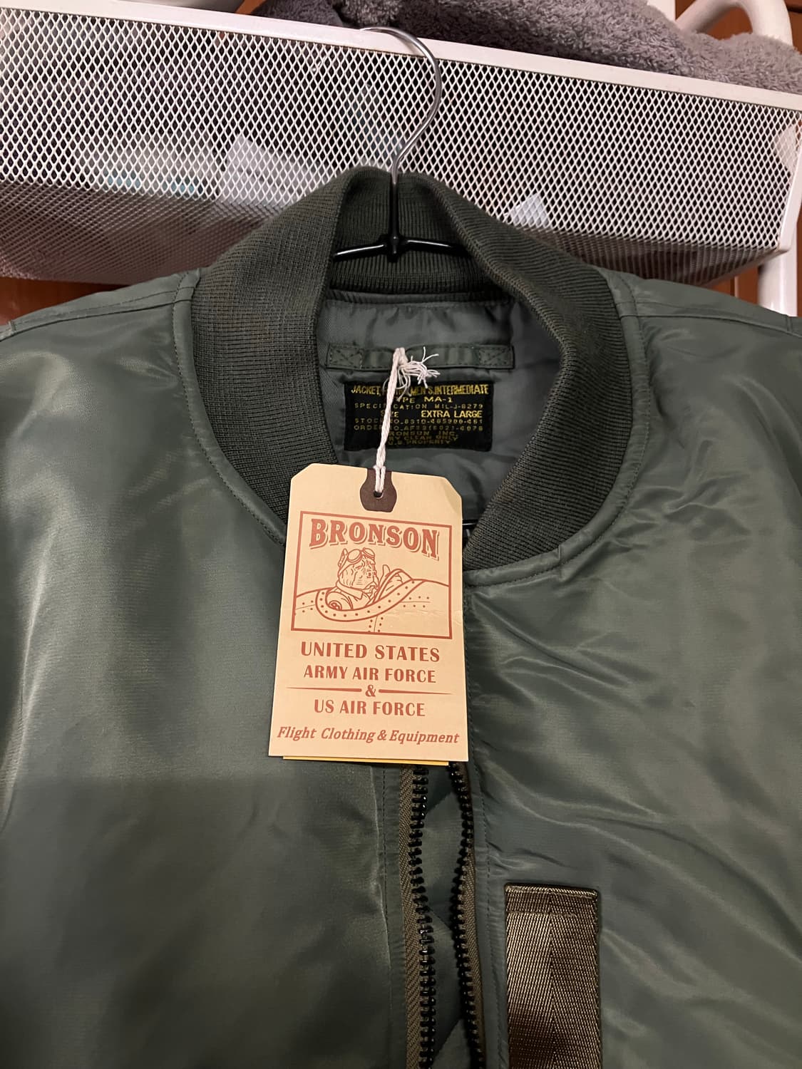 브론슨 MA-1 XL 중국판 새상품 상품이미지2