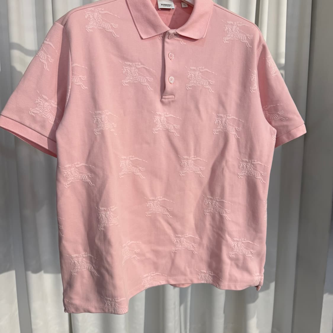 A+ / XL (110) 버버리 신형 EKD 테크니컬 코튼 카라 티셔츠 상품이미지2