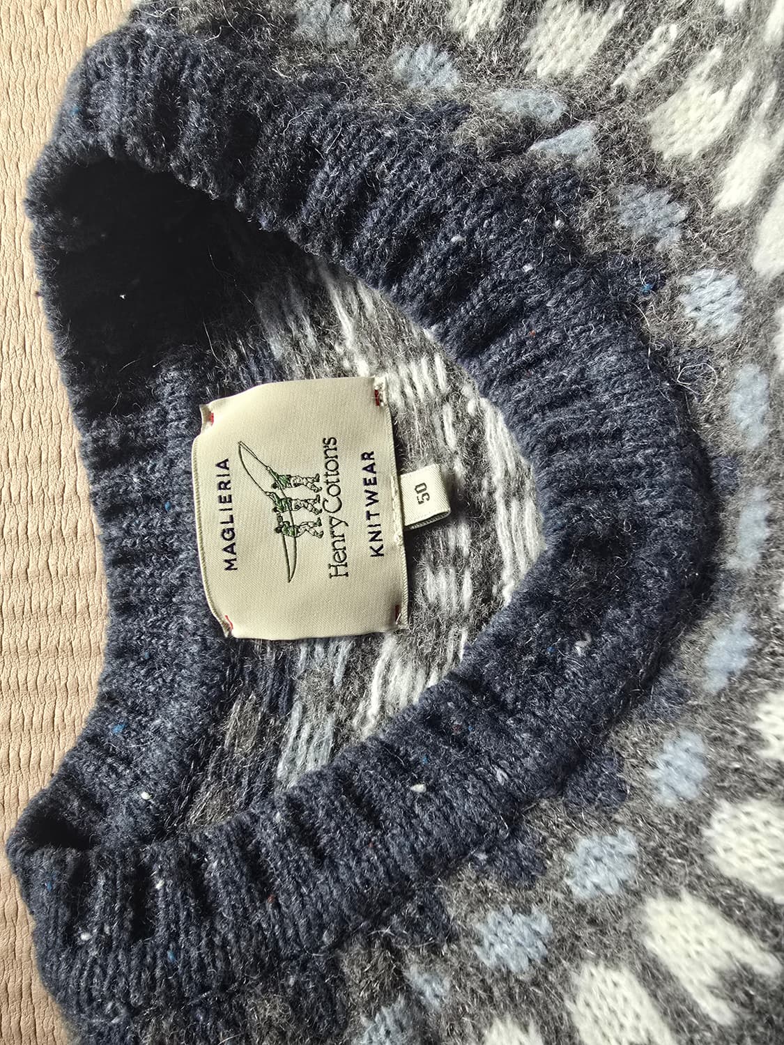 헨리코튼 노르딕 라운드 니트 105 상품이미지2