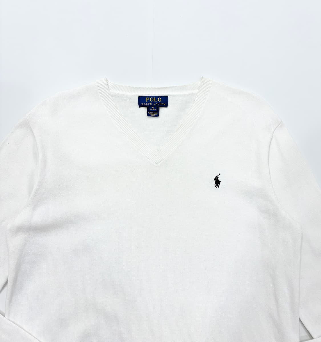 Polo 폴로랄프로렌 V넥 화이트 니트 상품이미지2