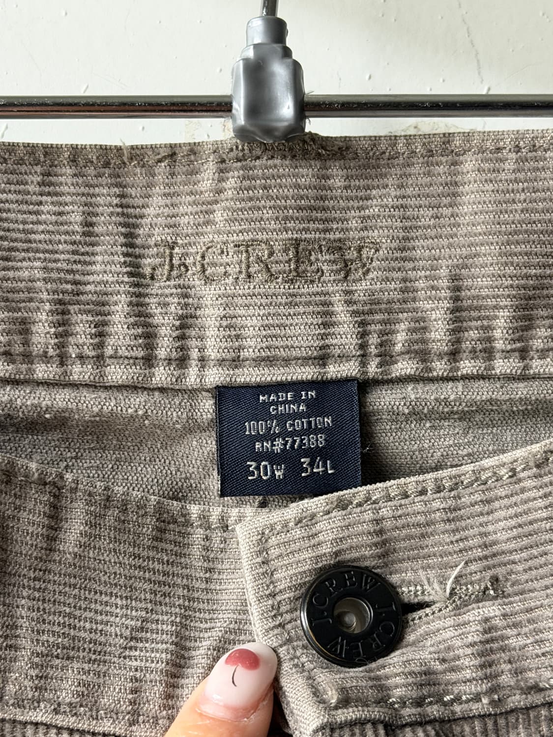 일본빈티지 그레이 코듀로이 팬츠 상품이미지5