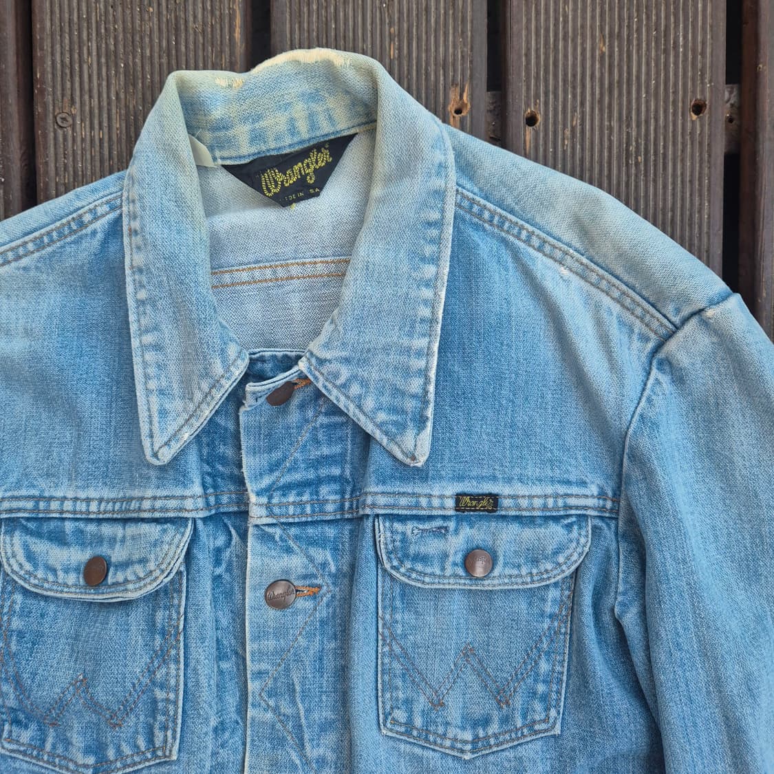 70's Made In USA Wrangler 124mj 데님자켓 상품이미지2