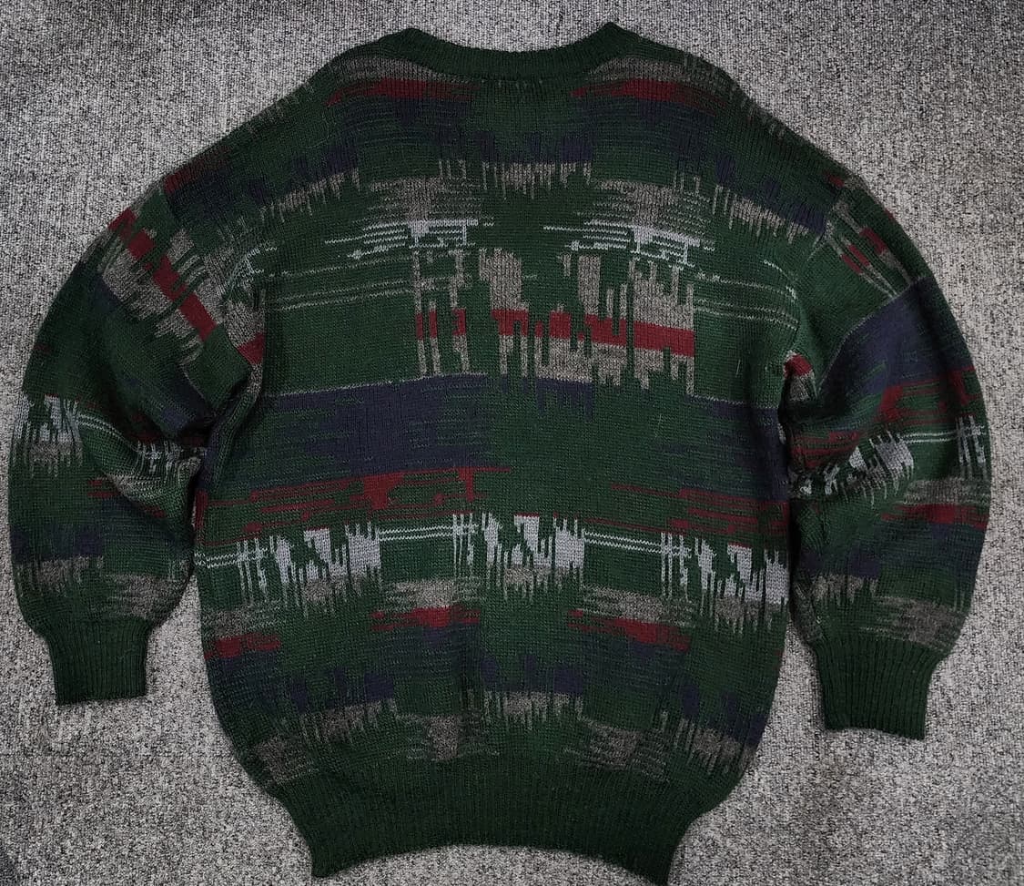 라코스테 빈티지 90s 오버핏 패턴 니트 105 상품이미지2