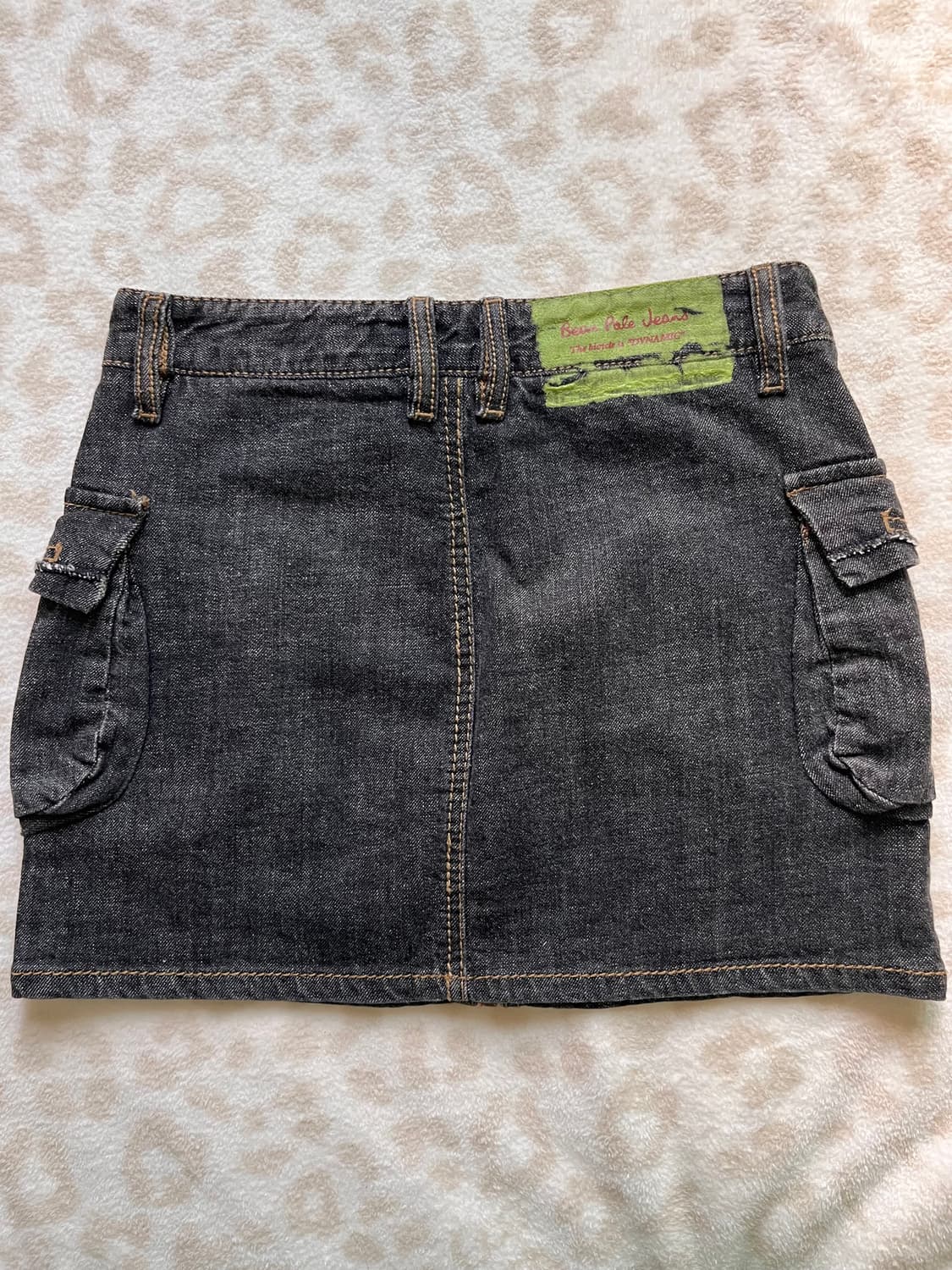 Bean Pole Pocket dark denim skirt 상품이미지2