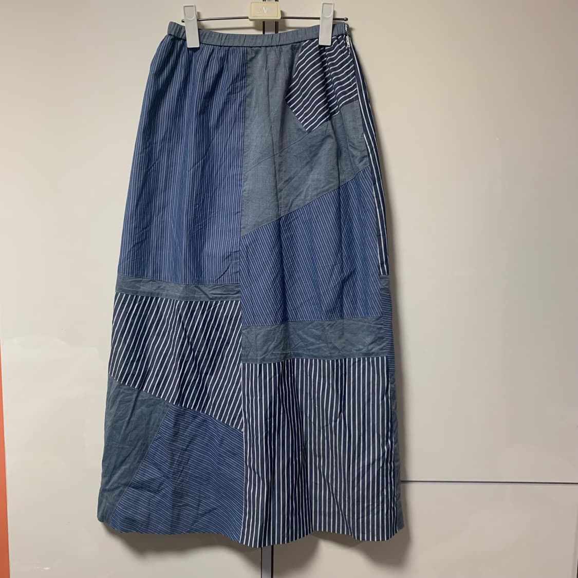 모리걸 하구미 패치워크 롱 스커트 상품이미지1