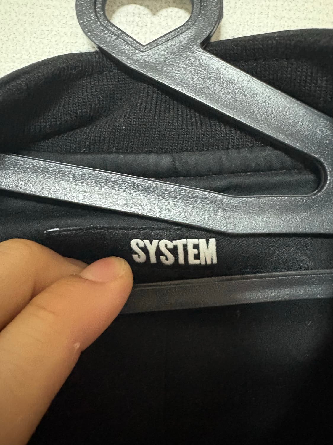 시스템 레더 믹스 테디 자켓 상품이미지5