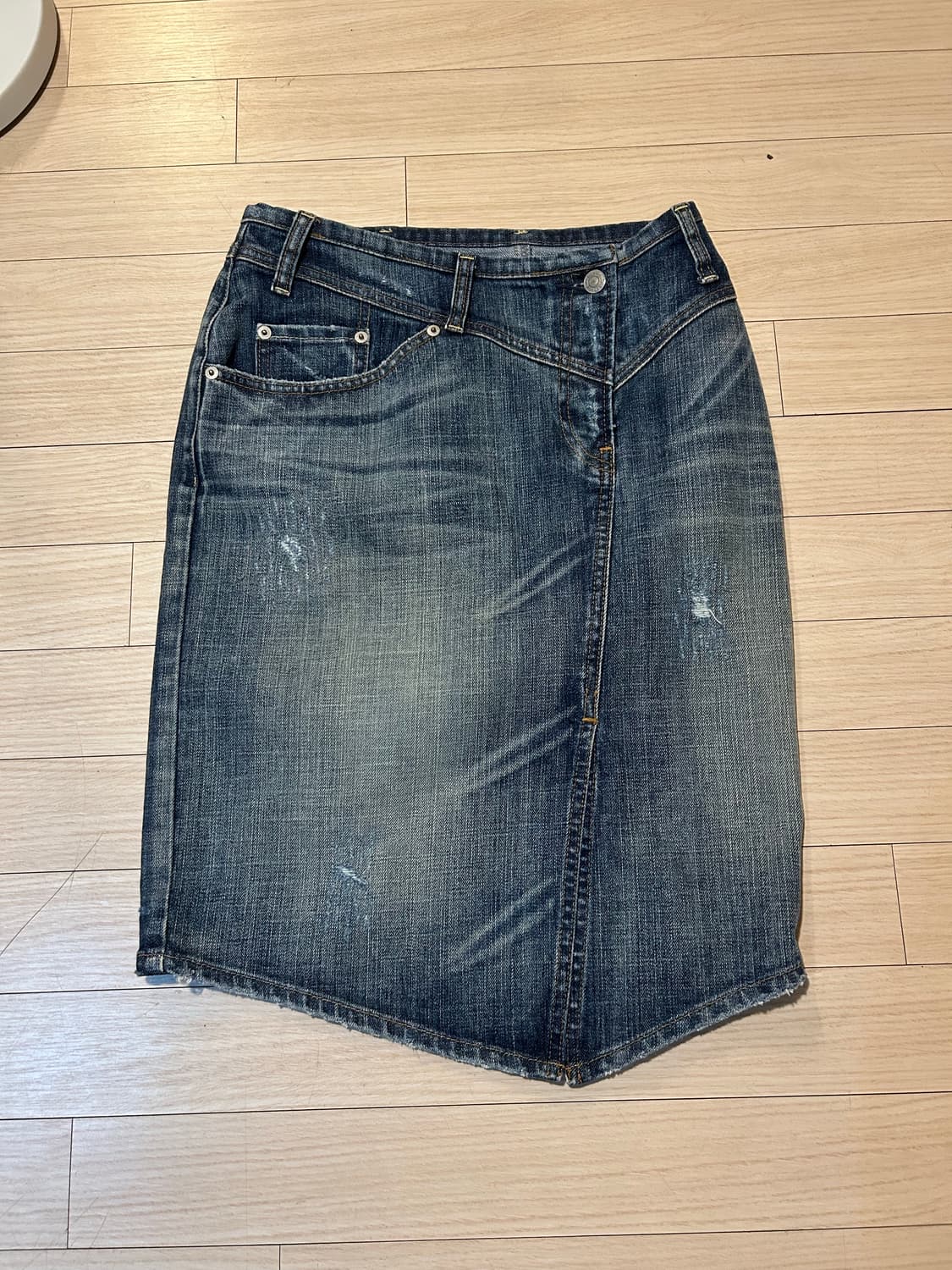 Nuve Denim Skirt Pants 상품이미지5
