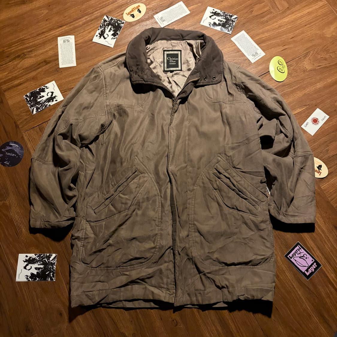 CHRISTIAN DIOR MONSIEUR BROWN ZIPUP COAT 상품이미지1