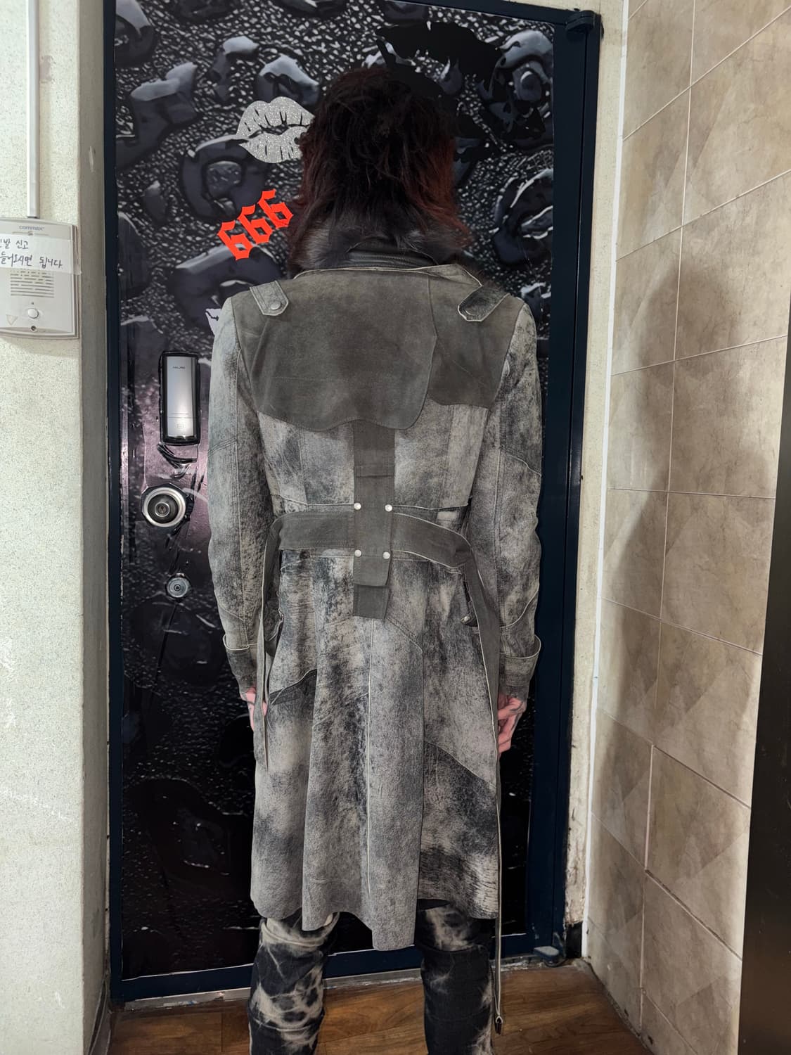 Vkei suede fur long coat 상품이미지4