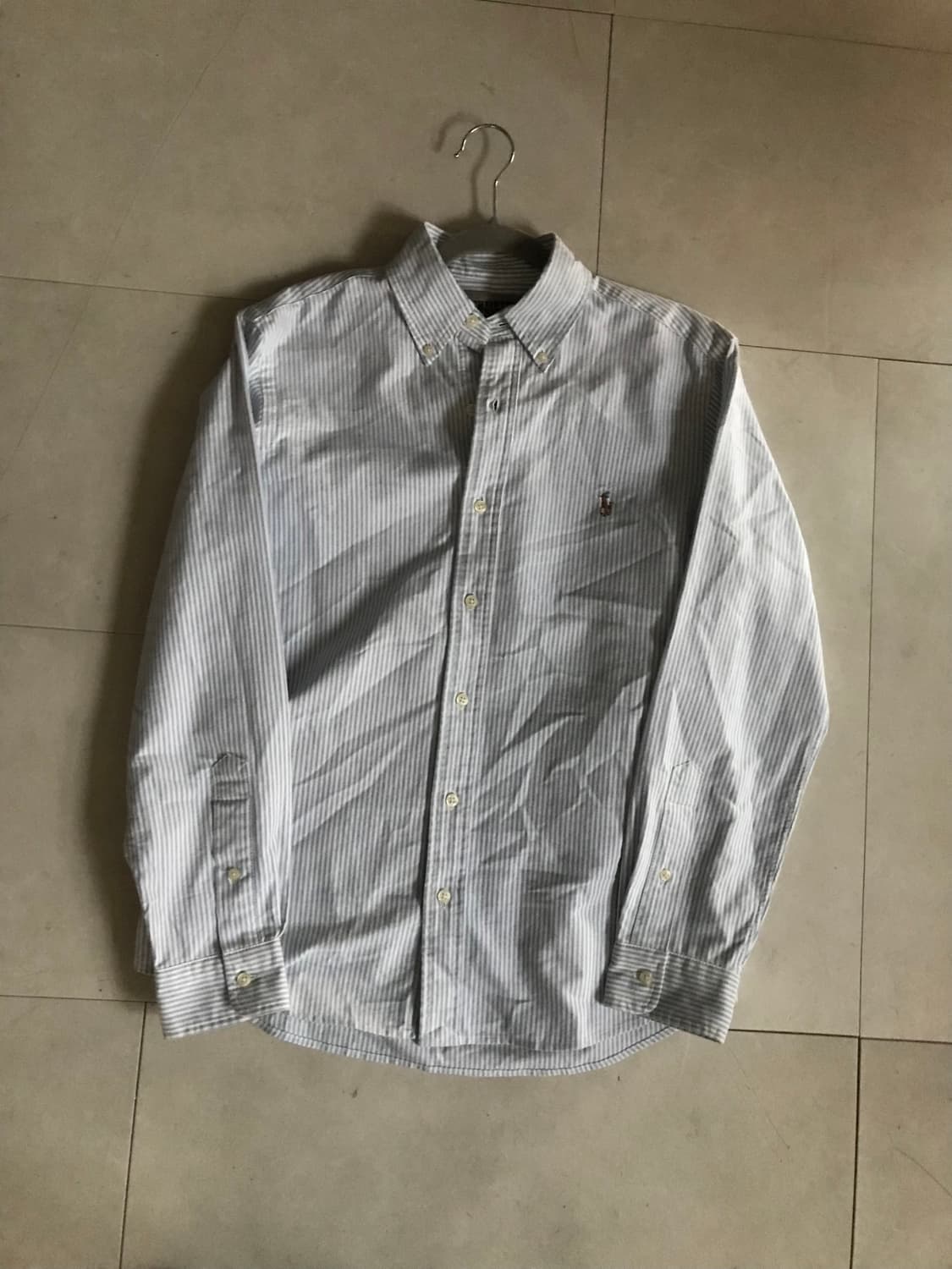 폴로 베이비블루 스트라이프 셔츠 상품이미지7