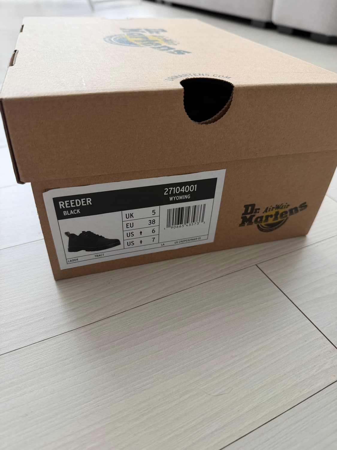 닥터마틴 리더 와이오밍 레더 유틸리티 슈즈 블랙 상품이미지4