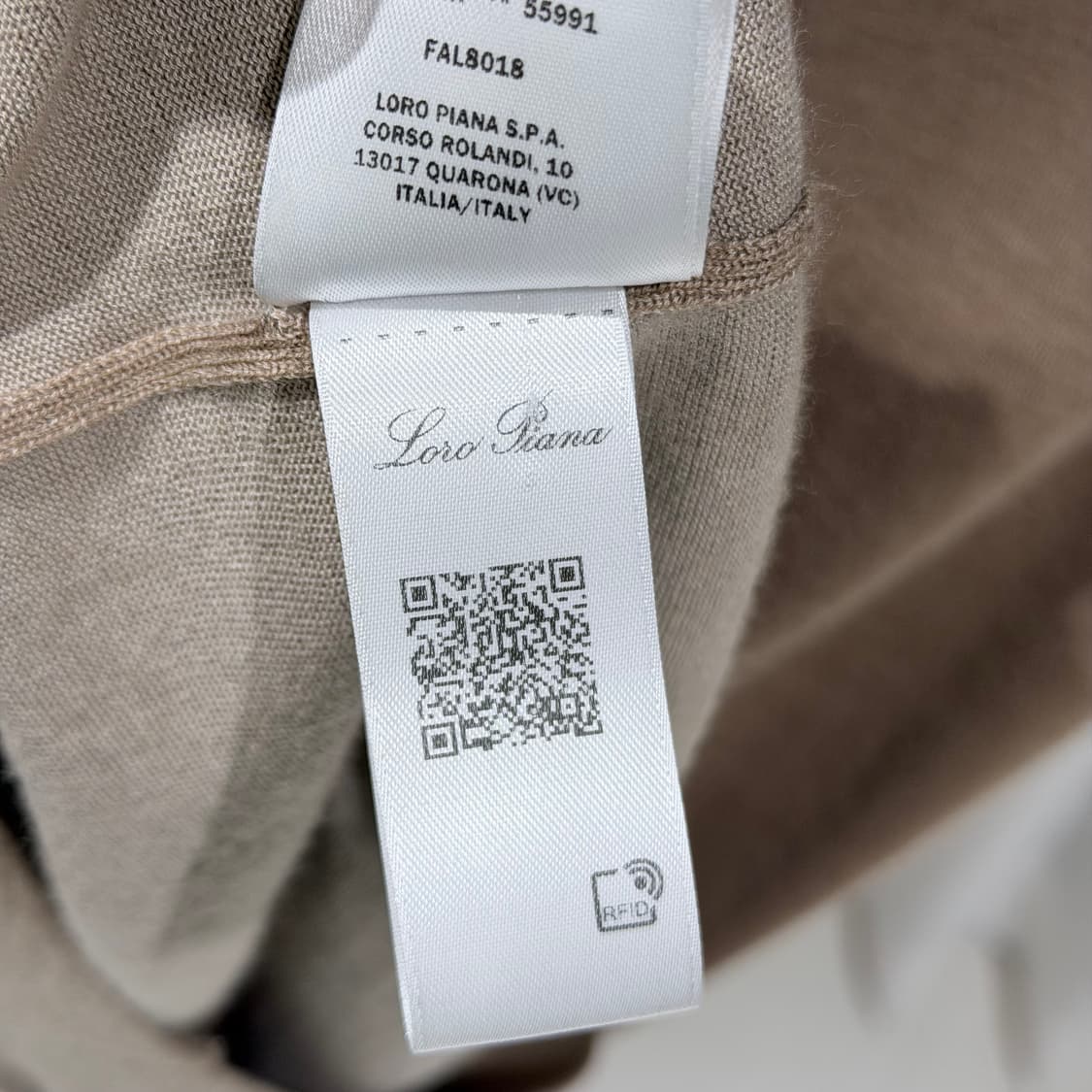 (A+/50) / 로로피아나 캐시미어  실크 반팔 브라운 상품이미지7