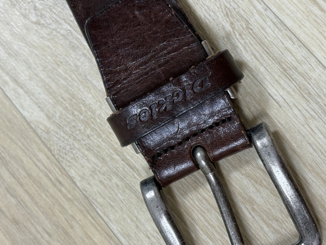 Dickies leather belt brown 상품이미지3
