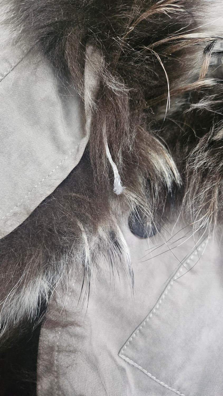 커스텀 RONCARATI 털 트리밍 코트 Made In Italy 상품이미지5