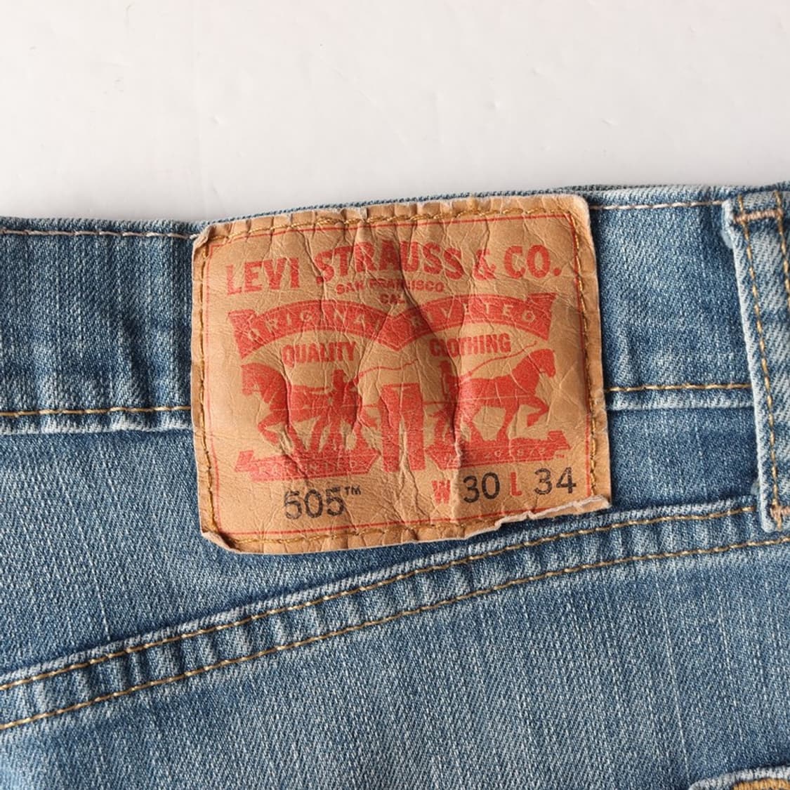 리바이스 505 중청 데님 팬츠 L 상품이미지6