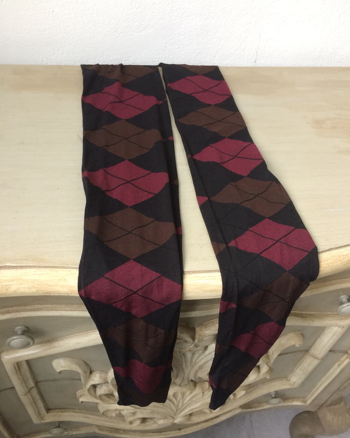 argyle pattern stocking 상품이미지1