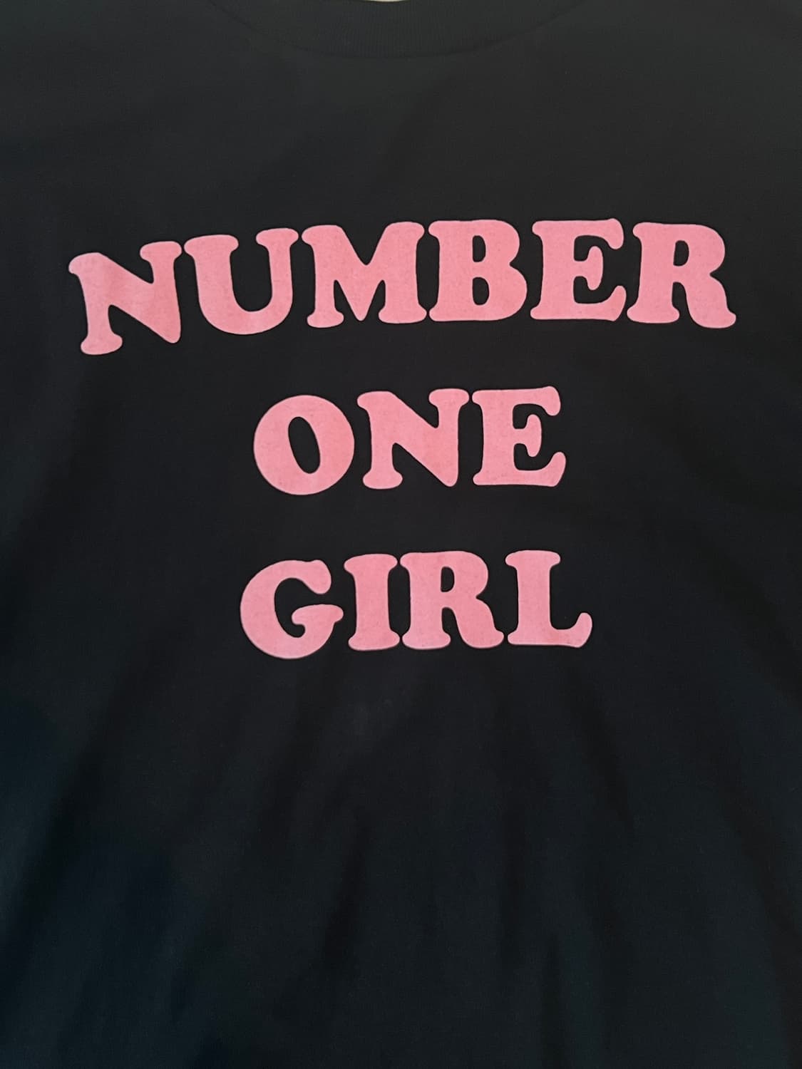 로제 팝업 티셔츠 number one girl 상품이미지3