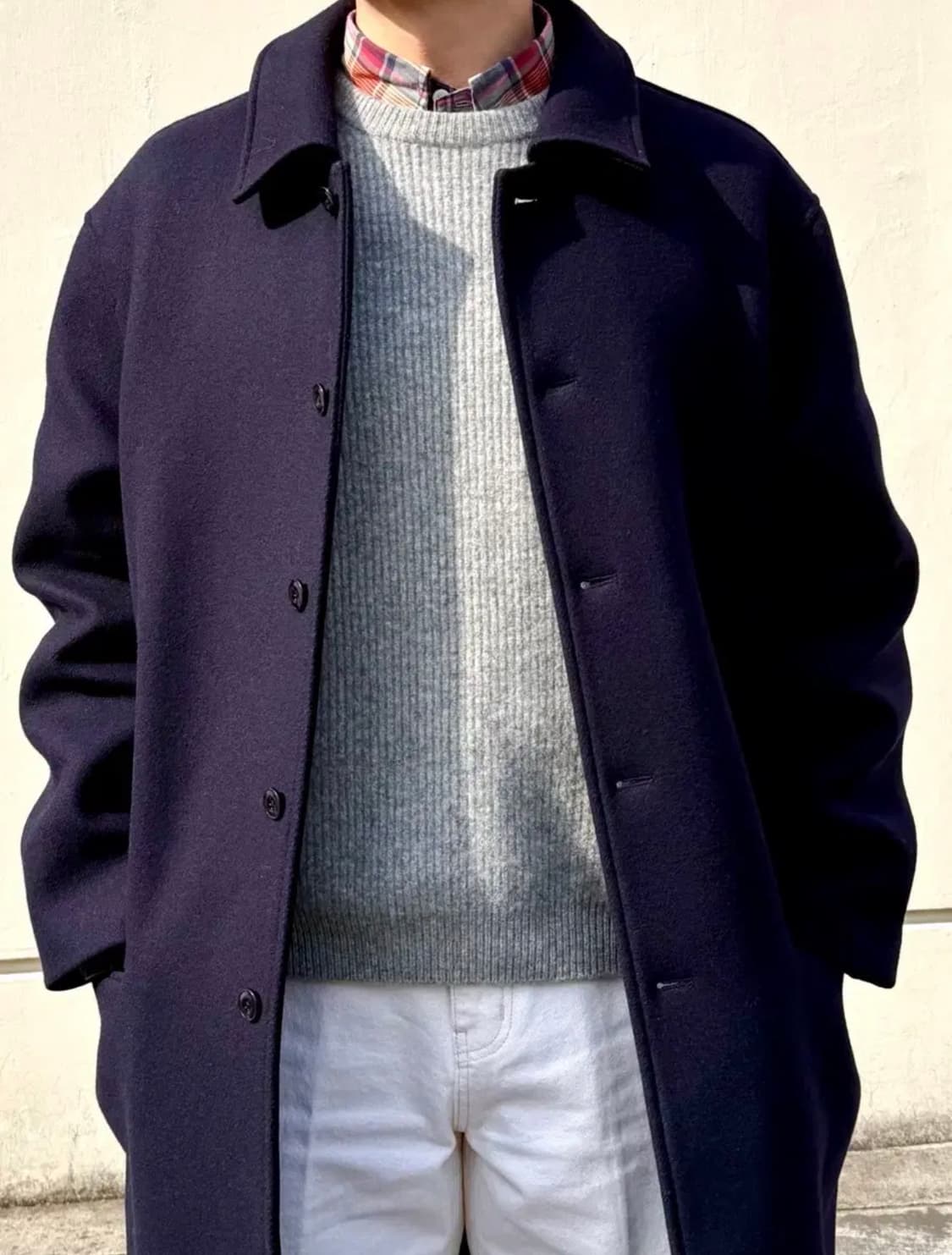 포터리 멜톤울 맥코트 네이비 2(105-110) 상품이미지8