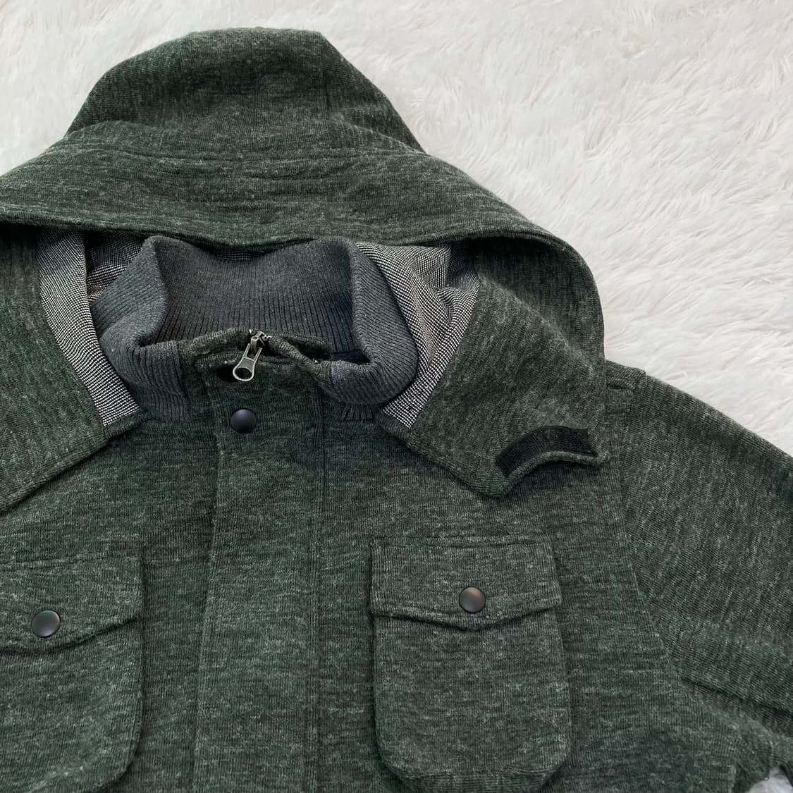 빈티지 그레이 터틀넥 니트 자켓 762 y2k 스트릿 갸루 펑키 일본빈티 상품이미지7