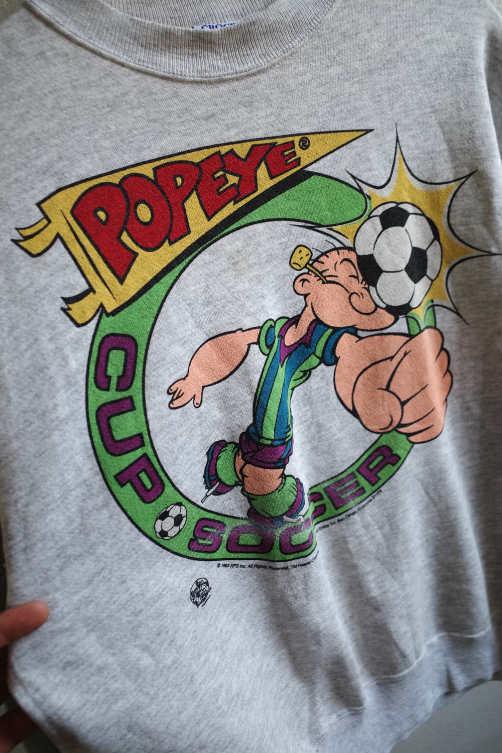 93s 뽀빠이 프린팅 스웻셔츠 상품이미지4