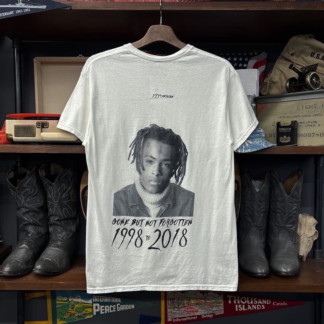 XXXTENTACION 텐타시온 페이스 프린팅 메모리얼 티셔츠 N1213 상품이미지2