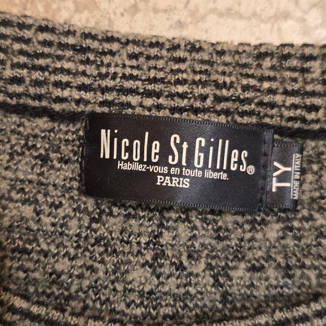 80s Nicole St Gilles 크루넥 스웨터 Made  Italy 상품이미지3