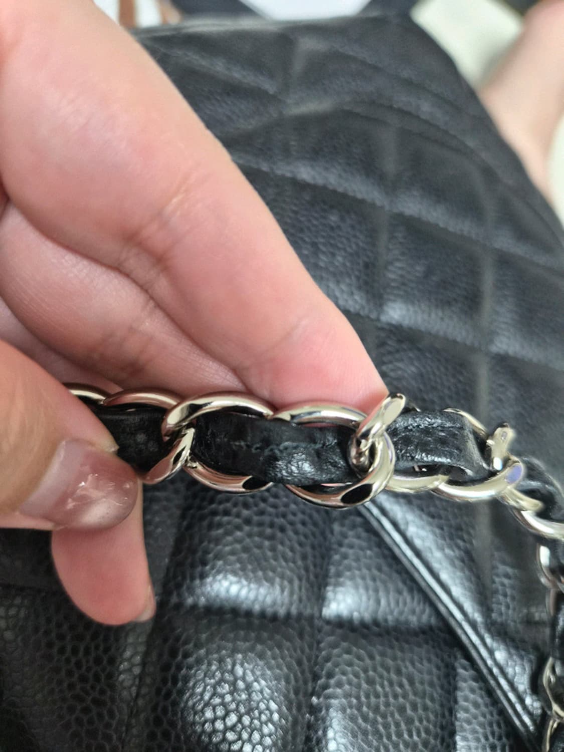 샤넬 클래식 점보(라지) 은장 상품이미지9