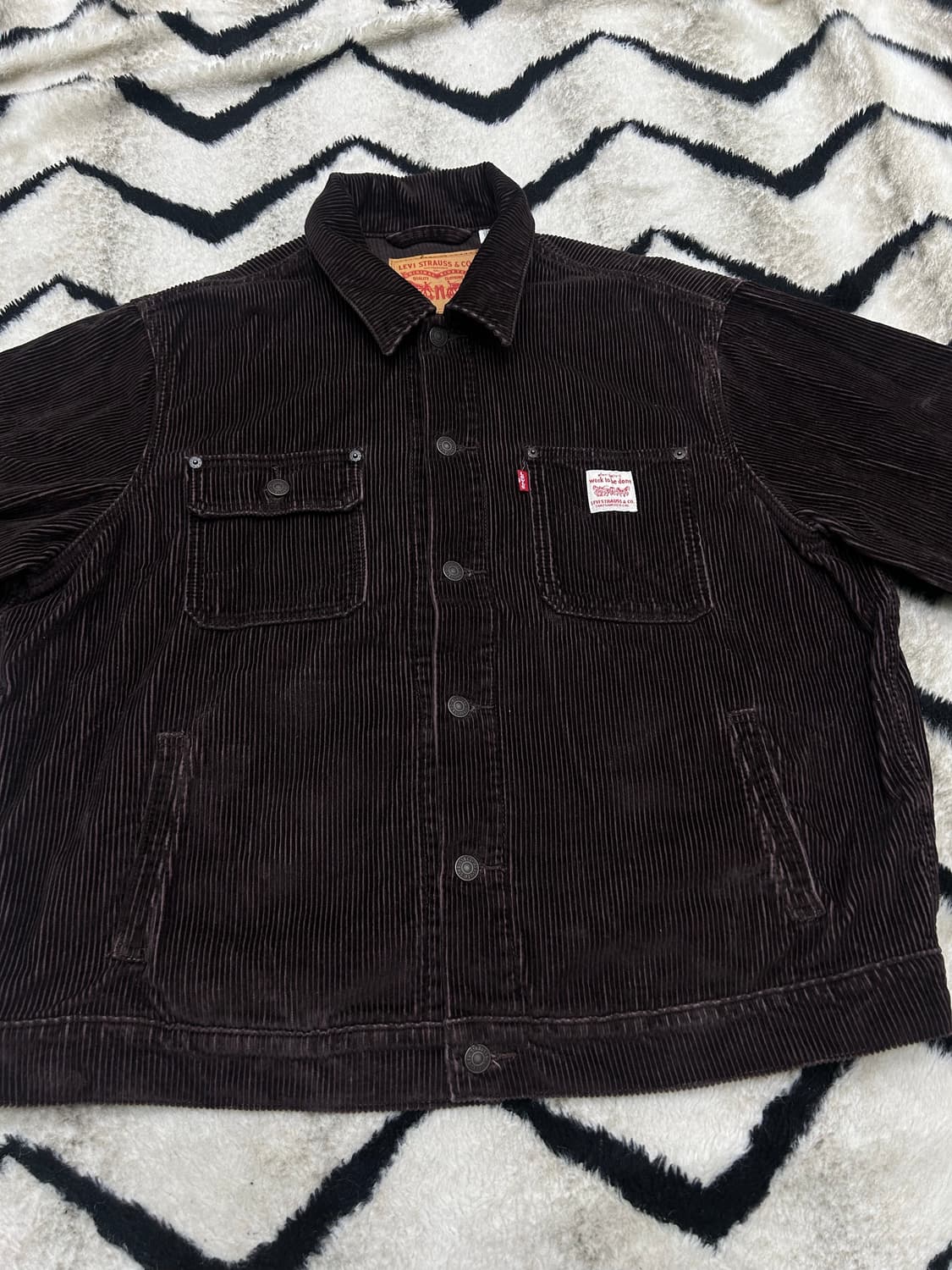 [L]리바이스 썬라이즈 오버핏 코듀로이 트러커 자켓/브라운 상품이미지4
