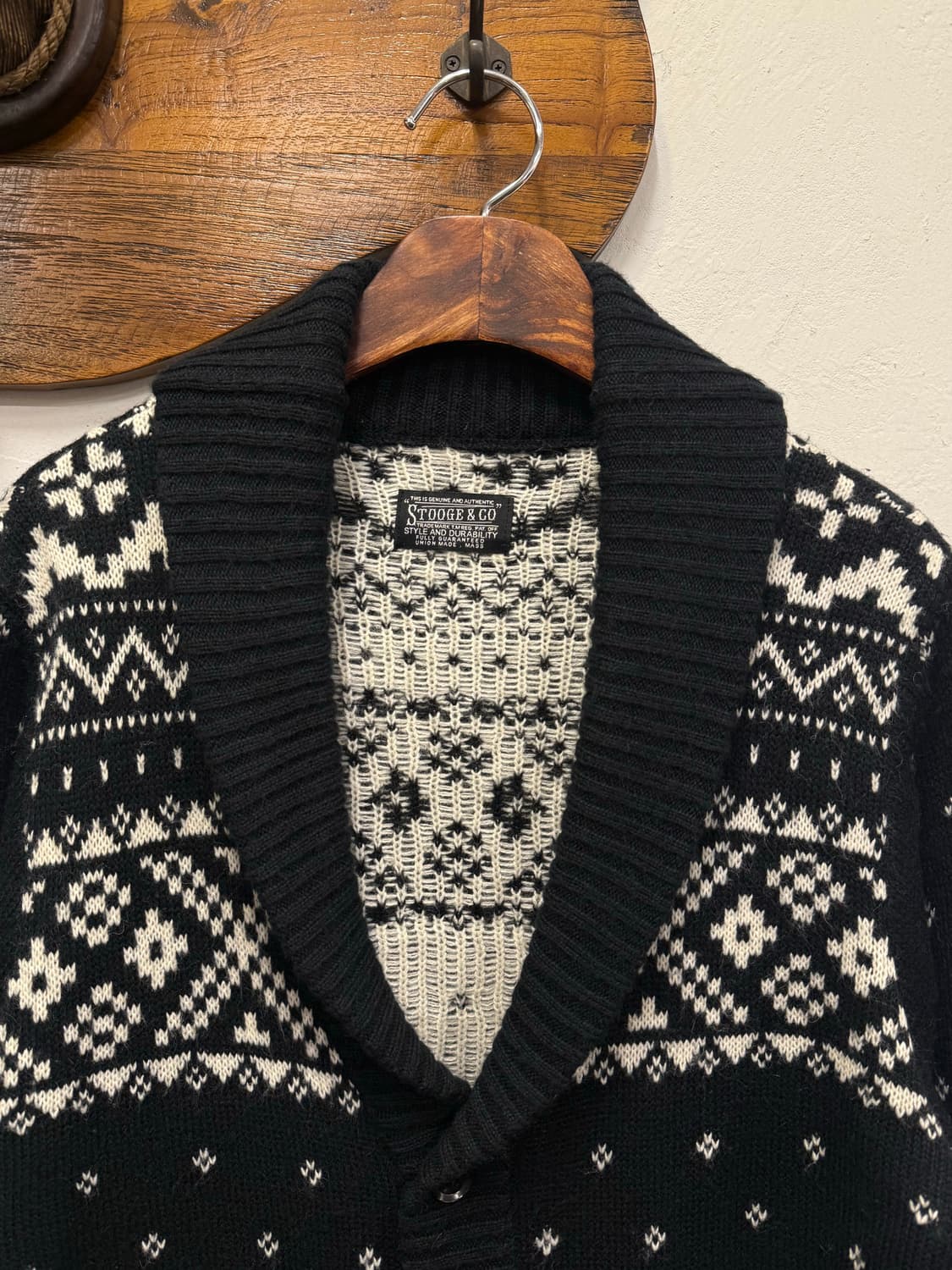 77) STOOGE & CO Skull Pattern Shawl Coll 상품이미지5