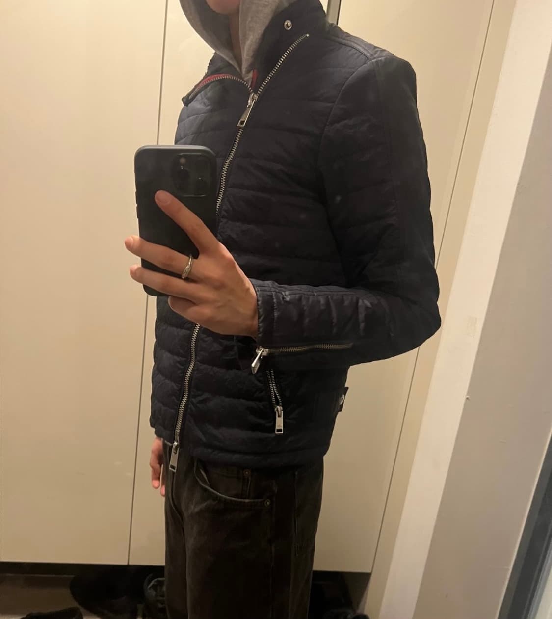 아르마니 익스체인지 경량 바이커 자켓 상품이미지5