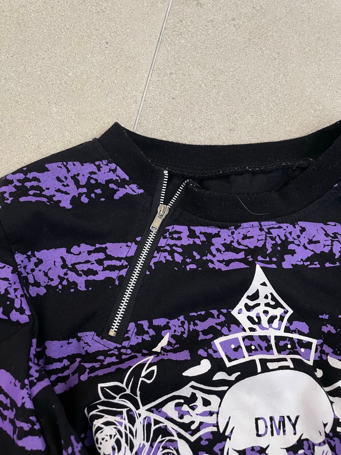 퍼플 스트라이프 펑크 롱슬리브 상품이미지3