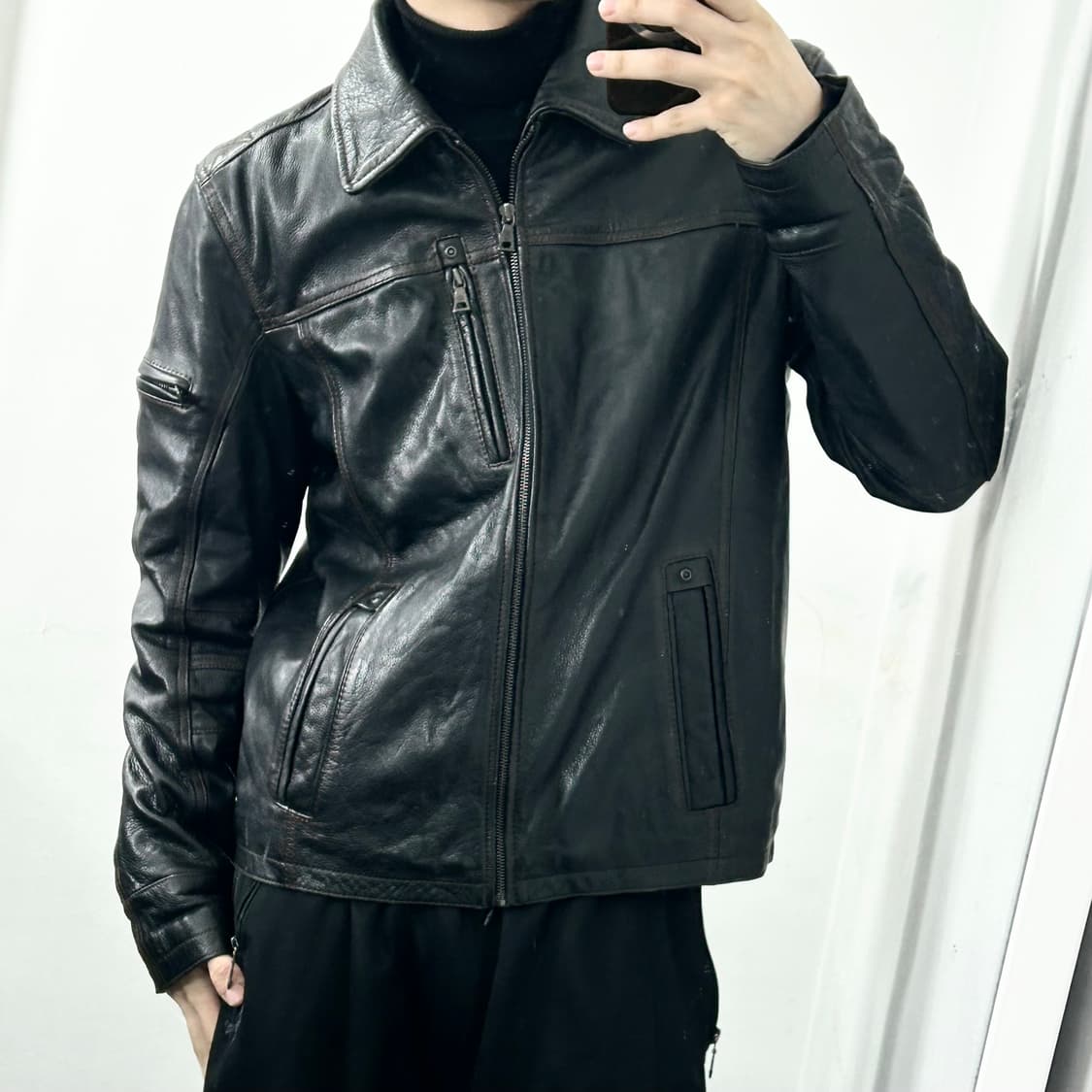 DANIER 소가죽 라이더 자켓 상품이미지1